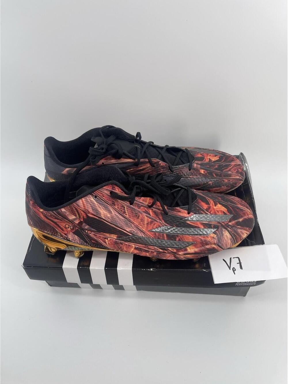 Adidas Adizero 5 Star 5.0 X Kevlar Men’s Size 13.5 Football Cleats Black Orange